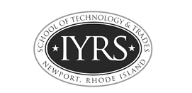 This image shows a logo for the IYRS School of Technology & Trades located in Newport, Rhode Island.